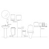 Katrin System WC-paperiannostelija, valkoinen