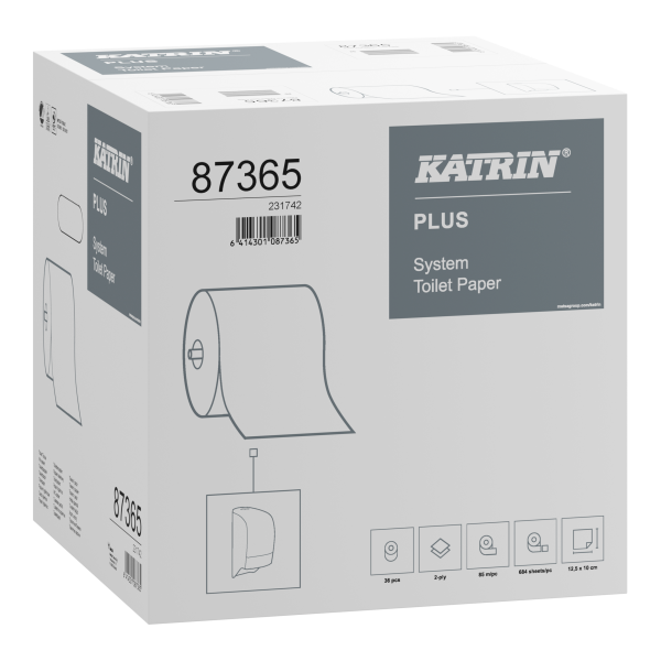 Katrin Plus System Wc-paperi 684, valkoinen