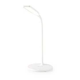 LED-pöytävalaisin langattomalla latauksella, valkoinen