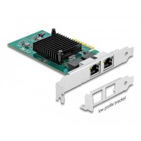 Delock PCI Express x4 -kortti 2 x RJ45 Gigabit LAN i82576