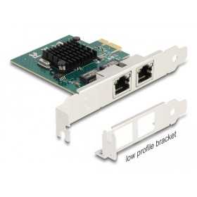 Delock PCI Express x1 korttito 2 x RJ45 Gigabit LAN BCM