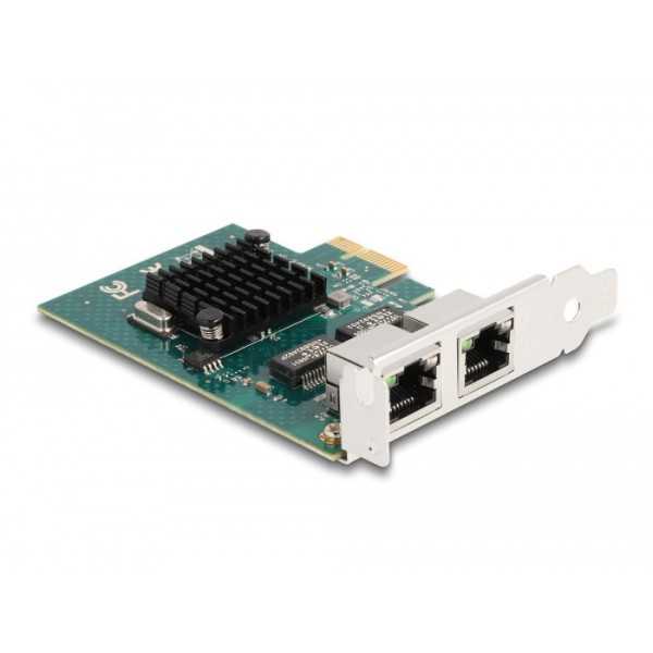 Delock PCI Express x1 korttito 2 x RJ45 Gigabit LAN BCM