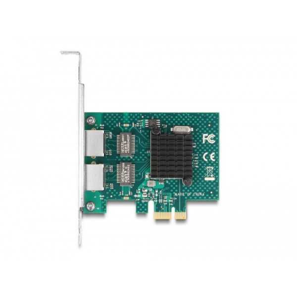Delock PCI Express x1 korttito 2 x RJ45 Gigabit LAN BCM