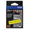 P-TOUCH 36MM TZE-FX661 MUSTA/KELT. FLEXI