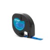 DYMO LETRATAG TEIPPIMUSTA/SININEN 91225