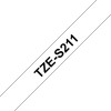 P-TOUCH 6MM TZE-S211MUSTA/VALK. STRONG