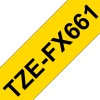 P-TOUCH 36MM TZE-FX661 MUSTA/KELT. FLEXI