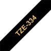 P-TOUCH 12MM TZE-334KULTA/MUSTA