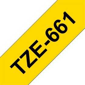 P-TOUCH 36MM TZE-661MUSTA/KELTAINEN