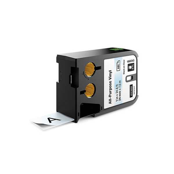 DYMO XTL 24MM VINYYLITARRA MUS/LÄPIN. 7M