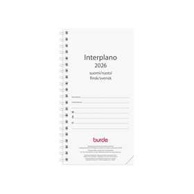 Kalenteri 2026 Interplano vuosipaketti suomenkielinen/ruotsi
