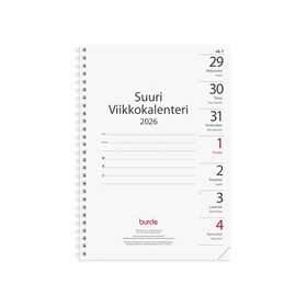 Kalenteri 2026 Suuri viikkokalenteri vuosipaketti