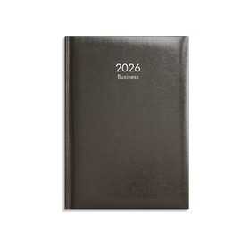 Kalenteri 2026 Business musta keinonahkakansi sidottu