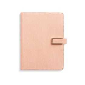 Kalenteri 2026 Weekly roosa keinonahkakansi tamppi