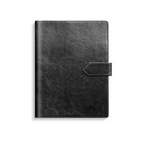 Kalenteri 2026 Weekly musta keinonahkakansi tamppi