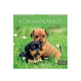 Seinäkalenteri 2026 Koiranpennut