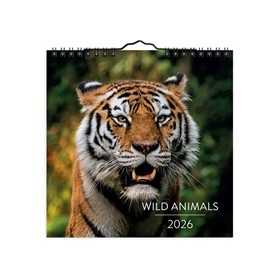 Seinäkalenteri 2026 Wild animals