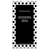 Perhekalenteri 2026 Moderni paperitaskulla
