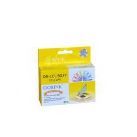 ORINK Tusz CLI521Y do drukarek Canon Pixma MP540 / MP620 / MX870 / IP3600 , keltainen , 10,5 ml