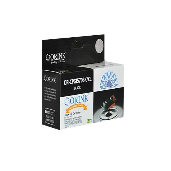 ORINK Tusz PGI570XLBK do drukarek Canon Pixma MG5750 / MG6850 / PGI570PG , musta , 22 ml