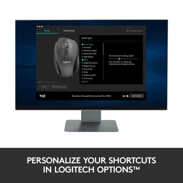 Logitech M705 - Mouse - right-handed - laser - wir