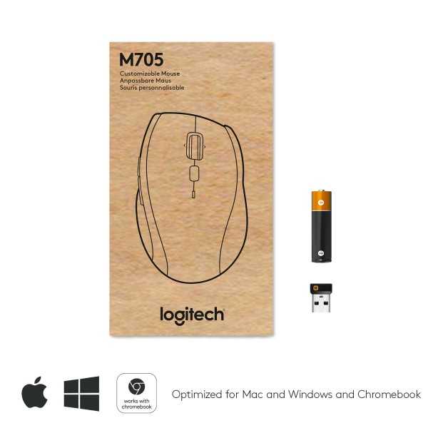 Logitech M705 - Mouse - right-handed - laser - wir