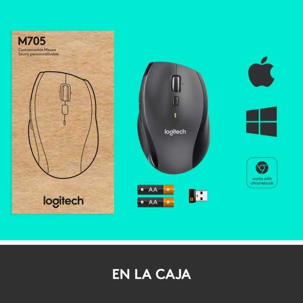 Logitech M705 - Mouse - right-handed - laser - wir