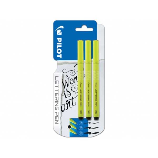 Kuitukärkikynä Lettering Pen Pilot/3 