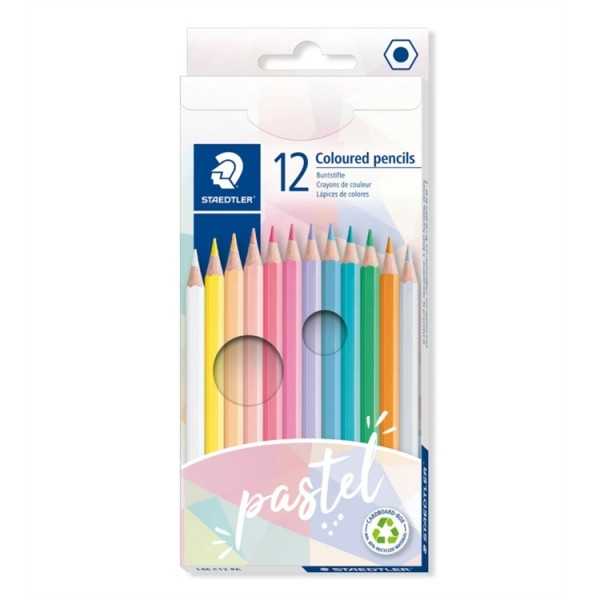 Puuvärikynä 12 kpl Staedtler pastellivär