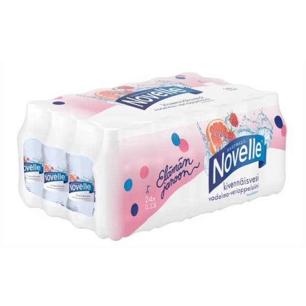 Kivennäisvesi Novelle vadelma-veriappels