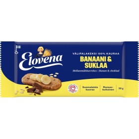 Välipalakeksi Elovena banaani-suklaa 30g