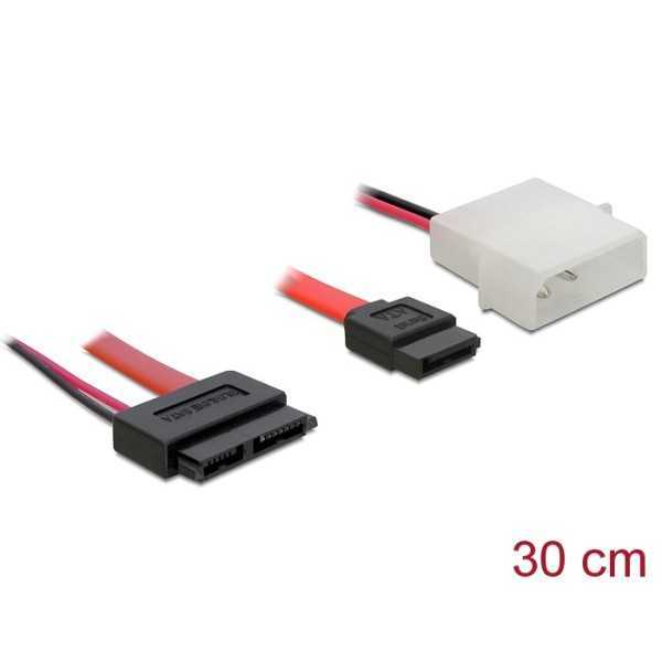 Delock Slim SATA kaapeli 6Gb/s, 30cm