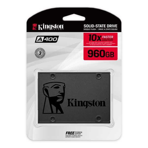 Kingston Technology A400 960 GB 2.5" Serial ATA III TLC