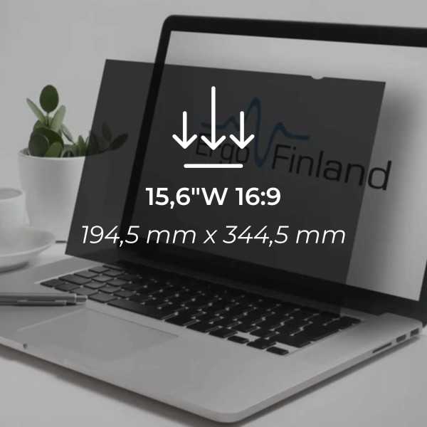 Tietoturvasuoja 15,6"W 16:9 / itseliimautuva