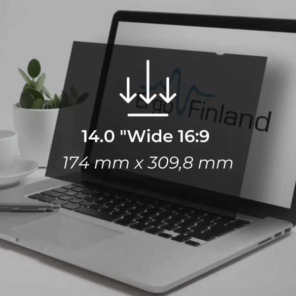 Tietoturvasuoja 14.0 "Wide 16:9 / Itseliimautuva
