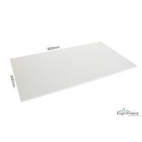 Pöytälevy (suora) 800x600x22mm, valkoinen