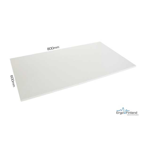 Pöytälevy (suora) 800x600x22mm, valkoinen