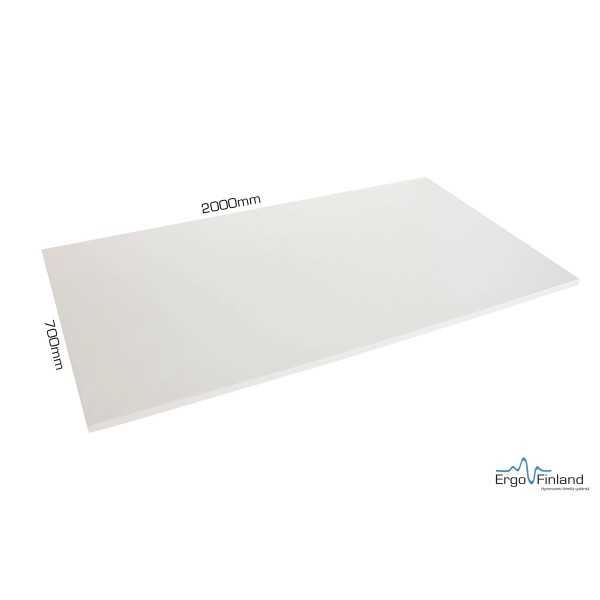 Pöytälevy (suora) 2000x700 mm, valkoinen