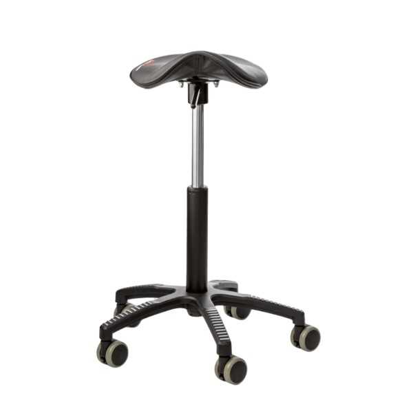 GetUpSaddle satulatuoli, musta keinonahka