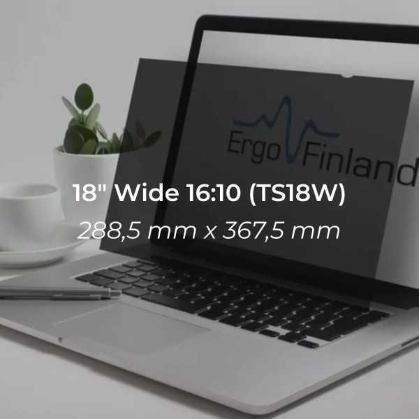 Tietoturvasuoja 18" Wide 16:10
