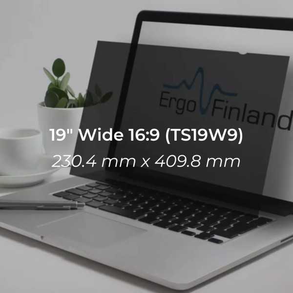 Tietoturvasuoja 19" Wide 16:9