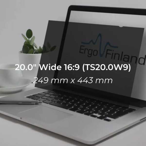 Tietoturvasuoja 20.0" Wide 16:9