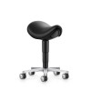 Stool laboratorio/medical satulatuoli, musta keinonahka