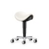 Stool laboratorio/medical satulatuoli, vaalean beige keinonahka