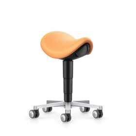 Stool laboratorio/medical satulatuoli, aprikoosi keinonahka
