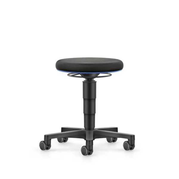 Stool työjakkara, musta kangas
