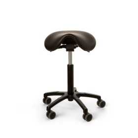 ErgoSaddle satulatuoli, musta keinonahkaverhoilu