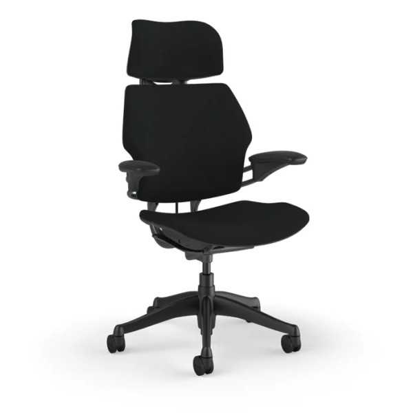 Humanscale Freedom työtuoli - niskatuella - musta Kvadrat kangas