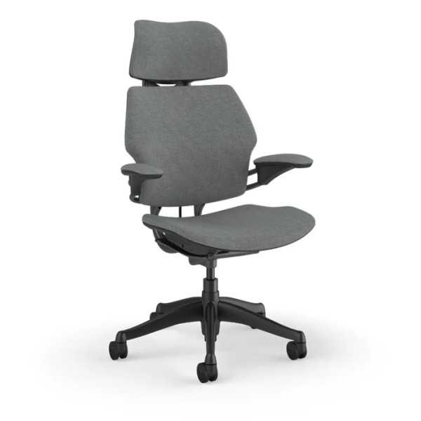 Humanscale Freedom työtuoli - niskatuella - harmaa Kvadrat kangas
