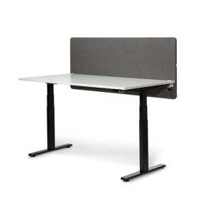 MUTE Lite akustiikkasermi 1400 x 650 mm - pöytämalli, harmaa (Savio 09)